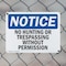 Signmission No Hunting Or Trespassing Without Permission OSHA Notice Sign, Plastic, 14in W x 10in L, 2PK OS-2PACK-NS-P-1014-L-14661 - alternate 3
